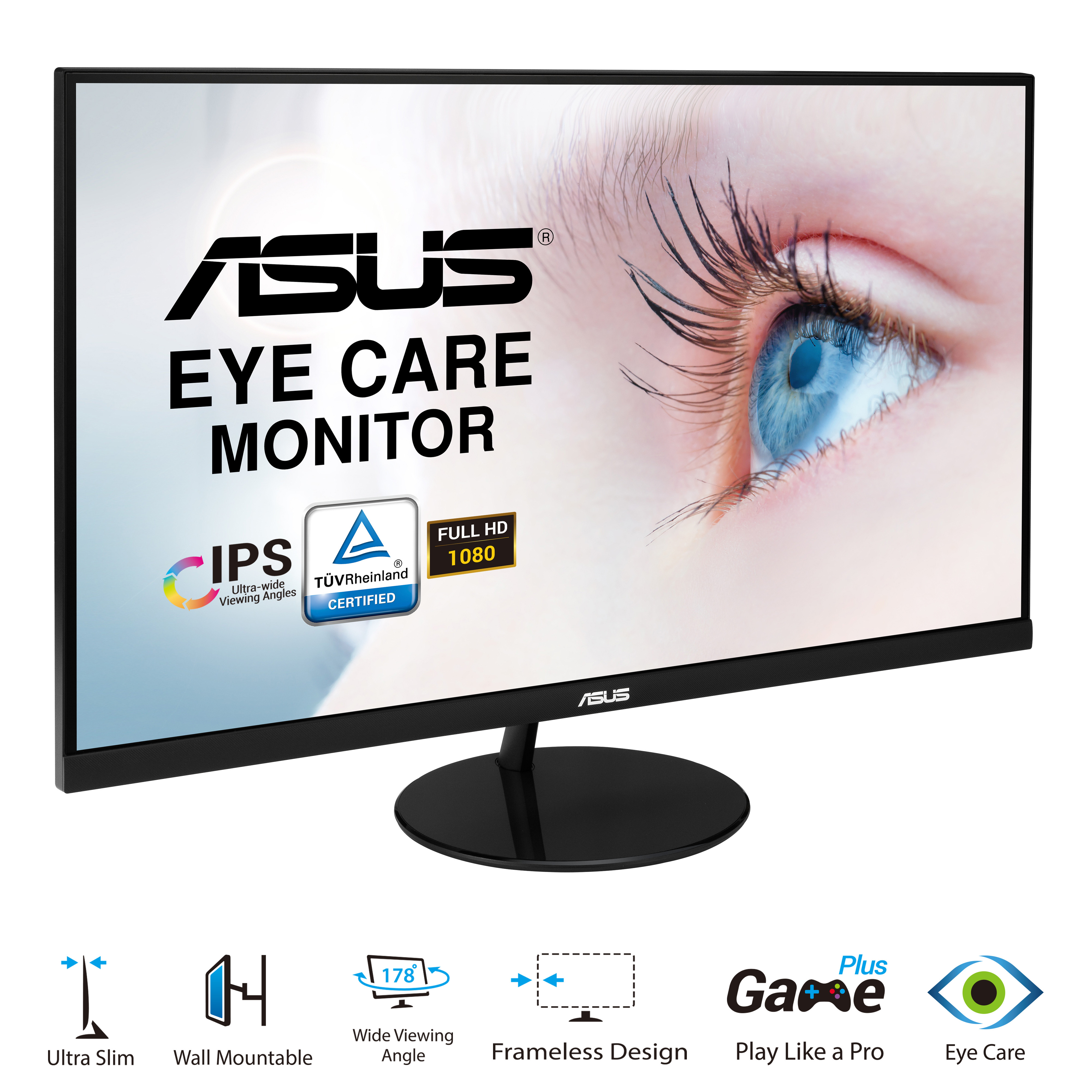 Màn Hình ASUS Bảo Vệ Mắt VL279HE 27'' Full HD (1920x1080) 5ms 75Hz IPS Adaptive-Sync/FreeSync - Hàng Chính Hãng