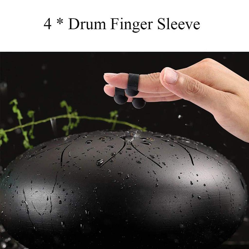 12pcs Steel Tongue Drum Handpan Drum Finger Sleeves Picks Cover