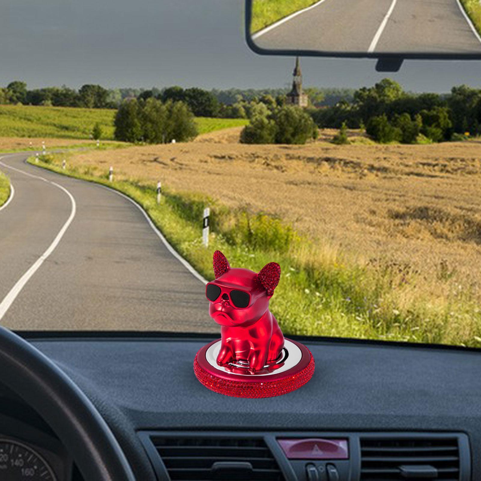 Car Aroma Ornaments Simulation Shaking Head Dog Decor for Car Dashboard