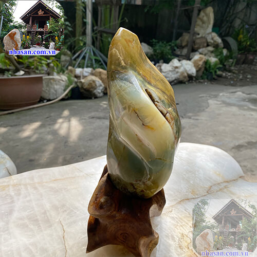 Trụ đá mã não để bàn làm việc sẽ mang tới công việc suôn sẻ và thuận lợi DMN98 nặng 4.9Kg