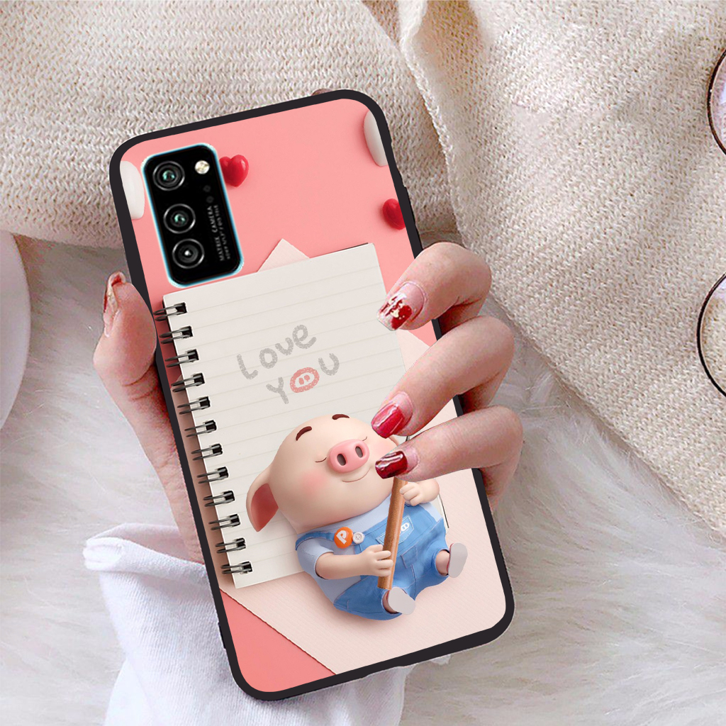 Ốp lưng dành cho Honor V30 viền dẻo TPU Bộ Sưu Tập Lợn Tết - Hàng chính hãng