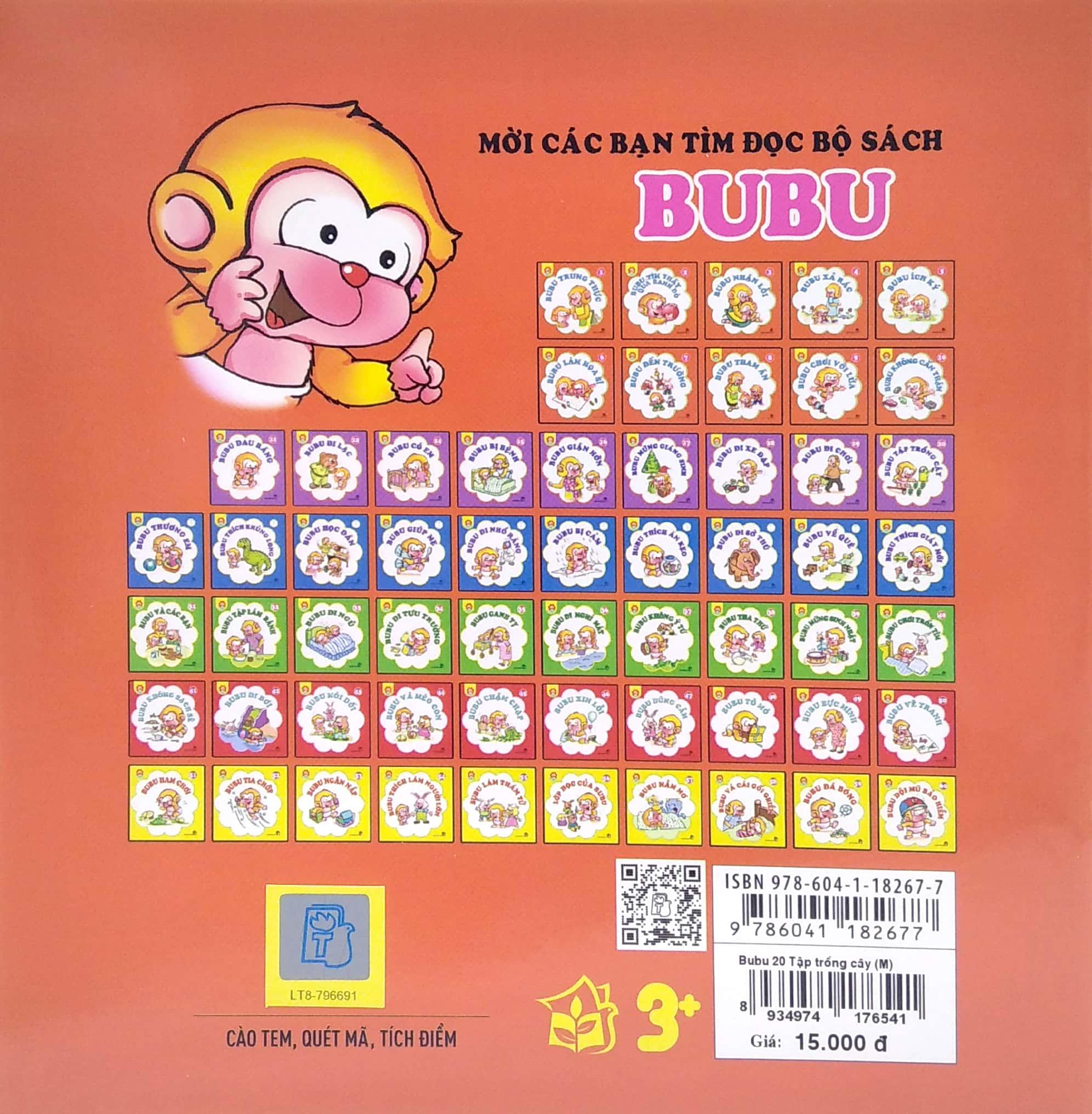 Bé Học Lễ Giáo - Bubu Tập 20: Tập Trồng Cây (Tái Bản 2022)