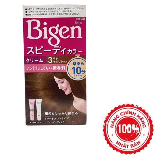 Thuốc nhuộm tóc phủ bạc Bigen thảo dược không mùi cho nữ nội địa Nhật