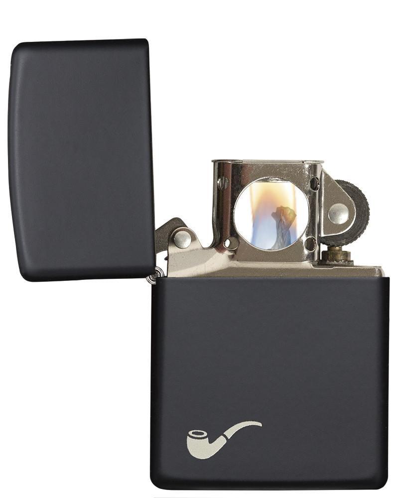 Bật Lửa Zippo Black Matte Pipe 218PL