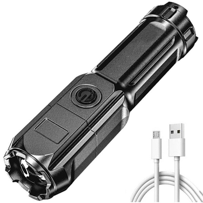 Đèn Pin Cầm Tay Siêu Sáng F15 Sạc Usb Tiện Dụng 3 Chế Độ Sáng