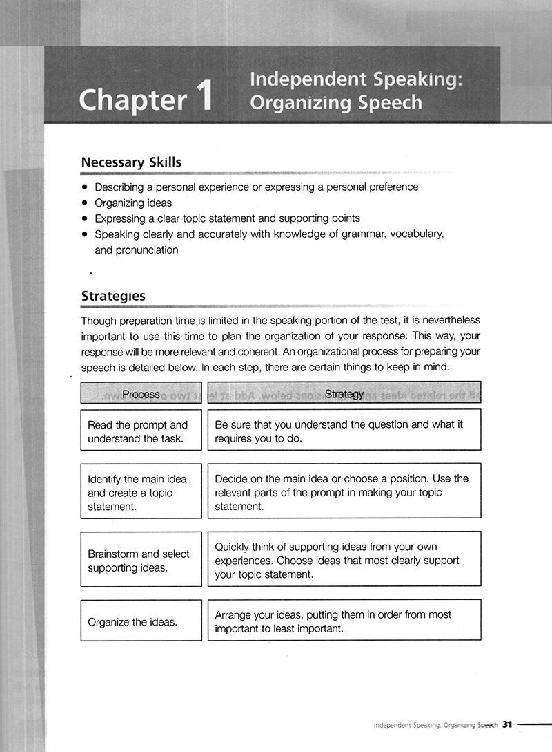 Developing Skills For The Toefl IBT - Speaking
