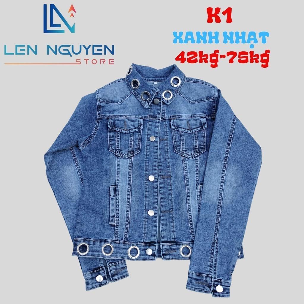 K1_Quần jean nữ, áo khoác, lưng cao, quần bò nữ dáng ôm, quần rin nữ có big size, cho 42kg đến 75kg,LEN NGUYEN STORE - Xanh