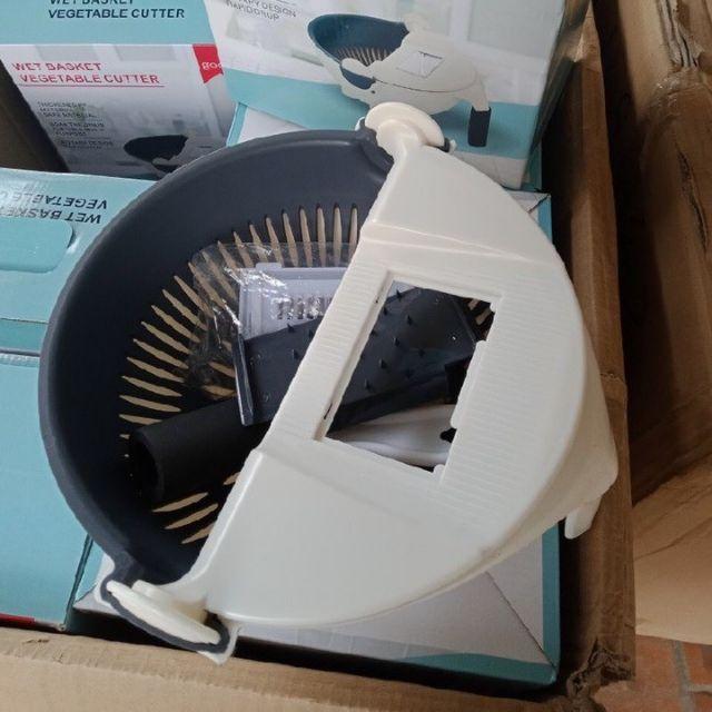Dụng cụ bào rau củ quả 9in1 kiêm rổ đựng rửa đa năng tiết kiệm thời gian vào bếp