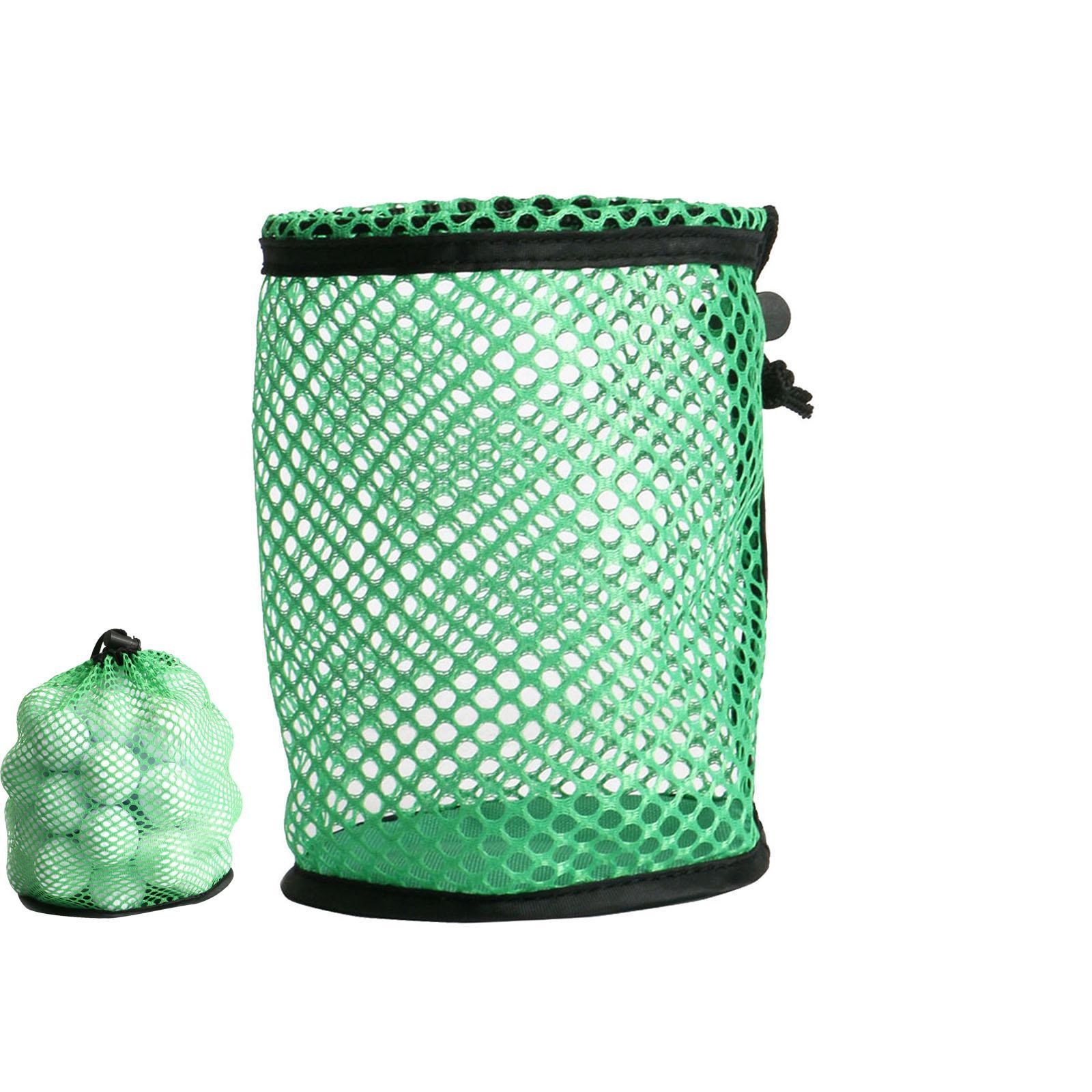 Nylon Golf Ball Storage Bag, Net Pouch Carrying Holder Organizer for Tennis