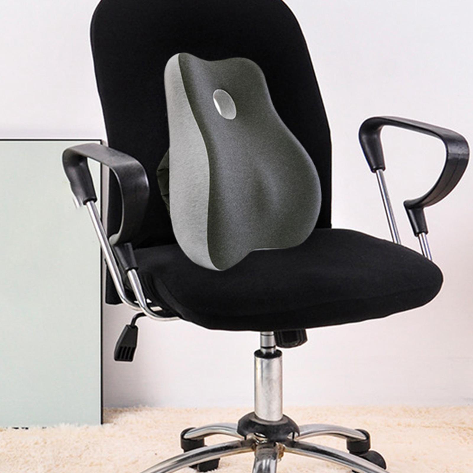 Back Support Cushion Pillow Ergonomic Soft for Computer Desk Chair