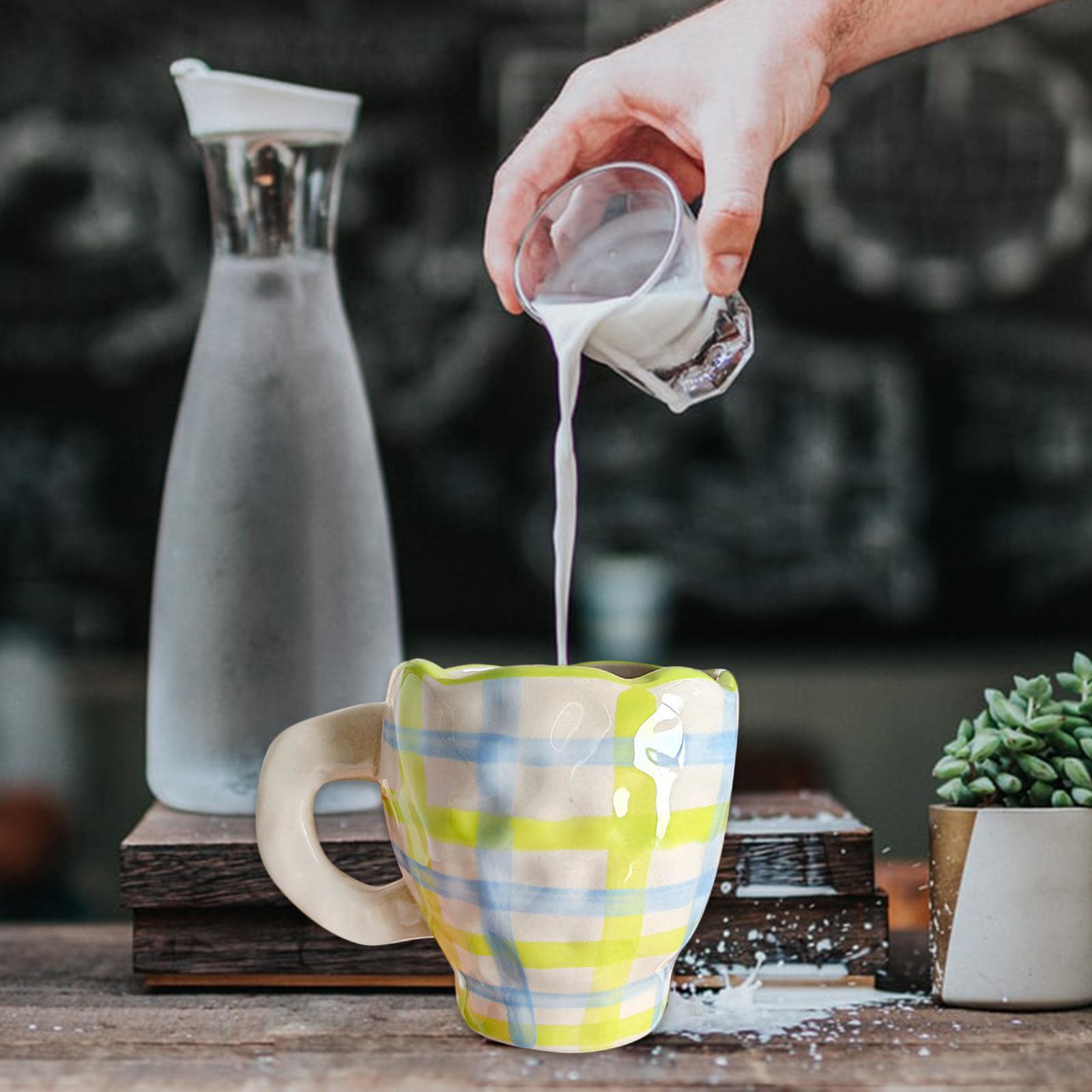 2 Pieces Ceramic Coffee Mugs Cups Breakfast Juice Milk Water Cups Gift