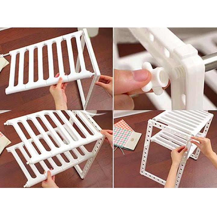 Kệ Xếp Dưới Bồn Rửa Chén + Tặng Giỏ Treo Bồn Rửa Chén - Vận Chuyển Miễn Phí Toàn Quốc