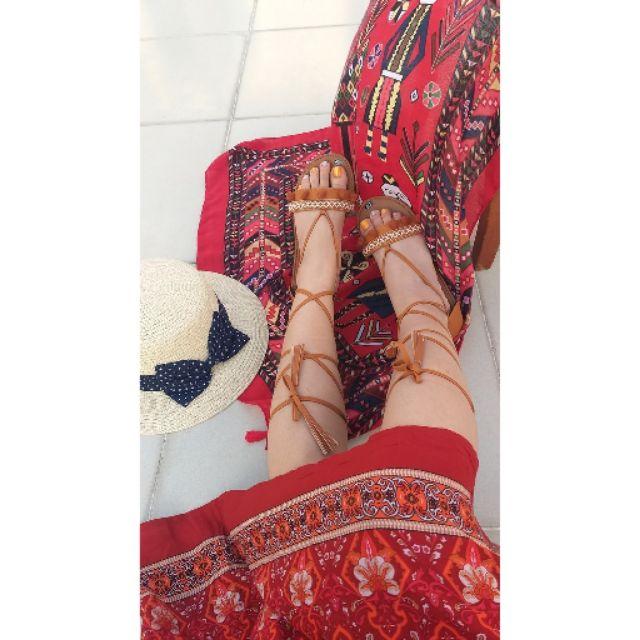 Giày Sandal Phong Cách Boho