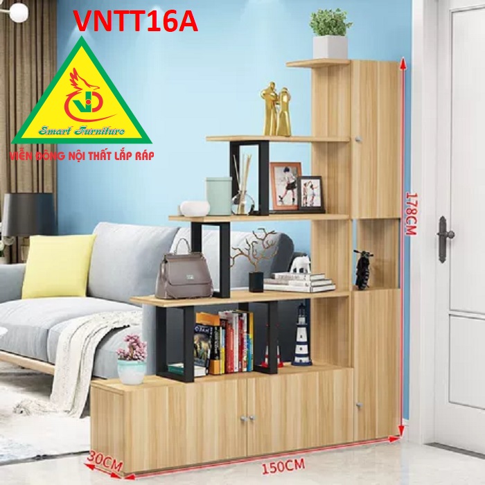 TỦ KỆ TRANG TRÍ KIÊM VÁCH NGĂN VNTT16 - Nội thất lắp ráp Viendong Adv