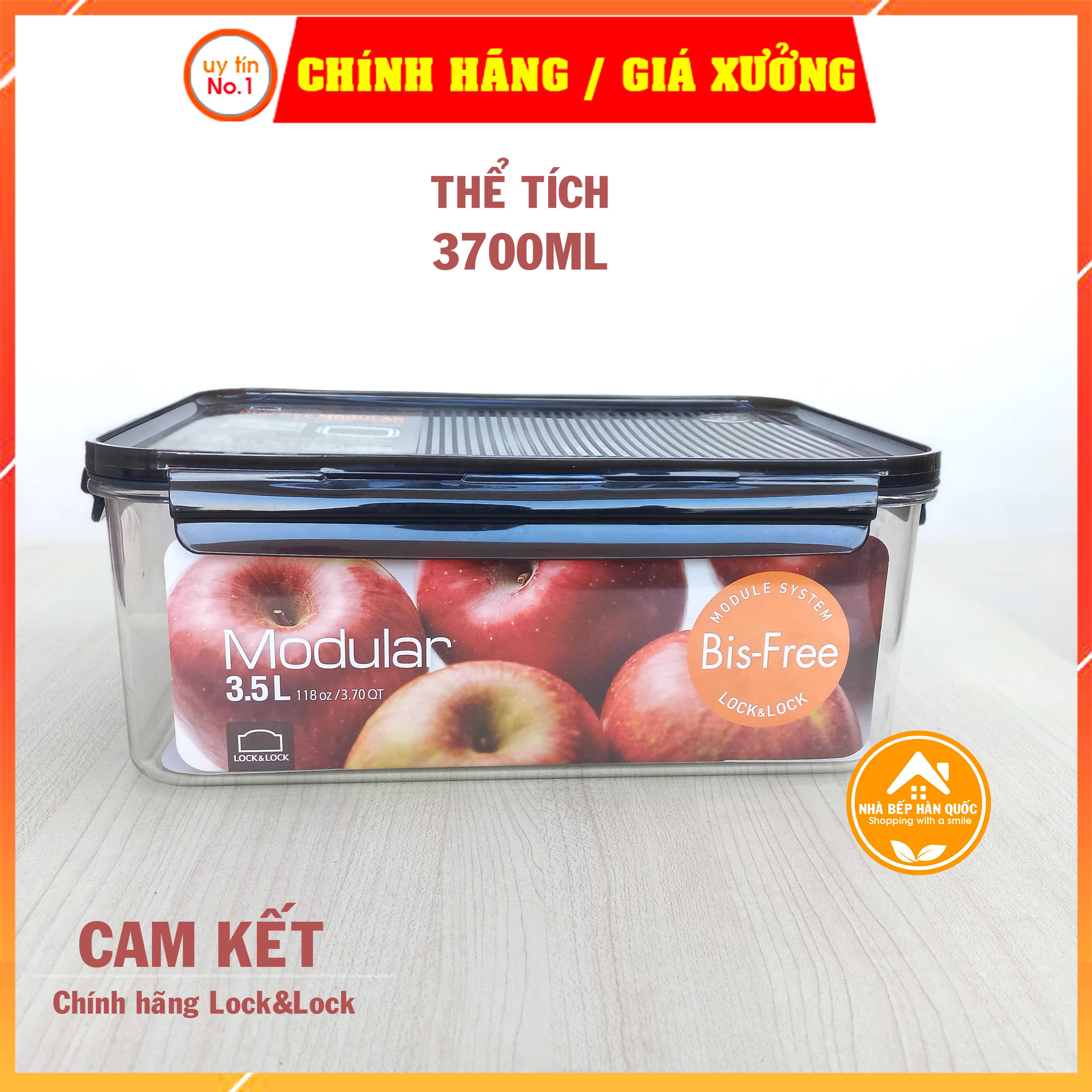 Hộp bảo quản thực phẩm Lock&Lock Bisfree Modular LBF408 4800ml LBF407 3500ml