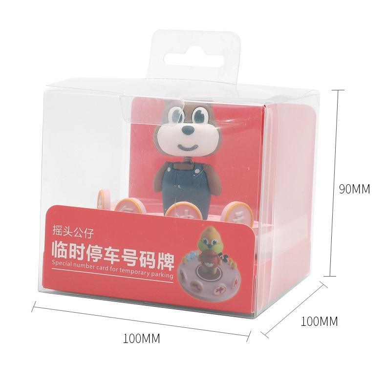 Thẻ Đỗ Xe Tạm Thời Hình Tròn Họa Tiết Hoạt Hình Trang Trí Nội Thất Xe Hơi