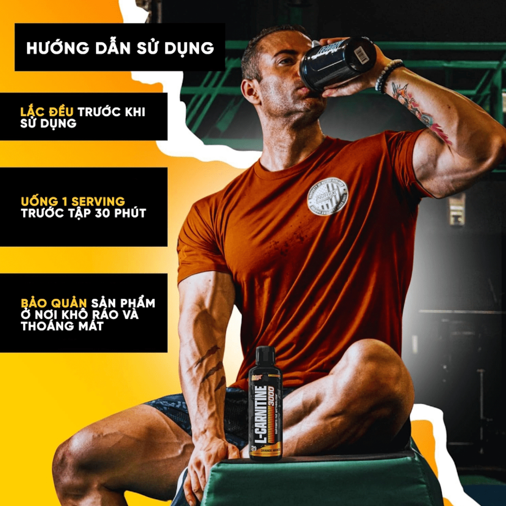 Nutrex L-Carnitine 3000 Dạng Lỏng 465ml (31 Lần Dùng) Đốt Mỡ Thừa Tăng Năng Lượng, Săn Chắc Vóc Dáng | Nhập Khẩu Mỹ