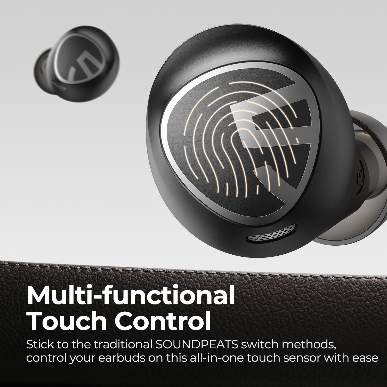 Tai nghe Soundpeats Free2 Classic Mini True Wireless Tai nghe Bluetooth V5.1 Điều khiển cảm ứng thông minh Tai nghe TWS IPX5 Thời gian chơi 30 giờ