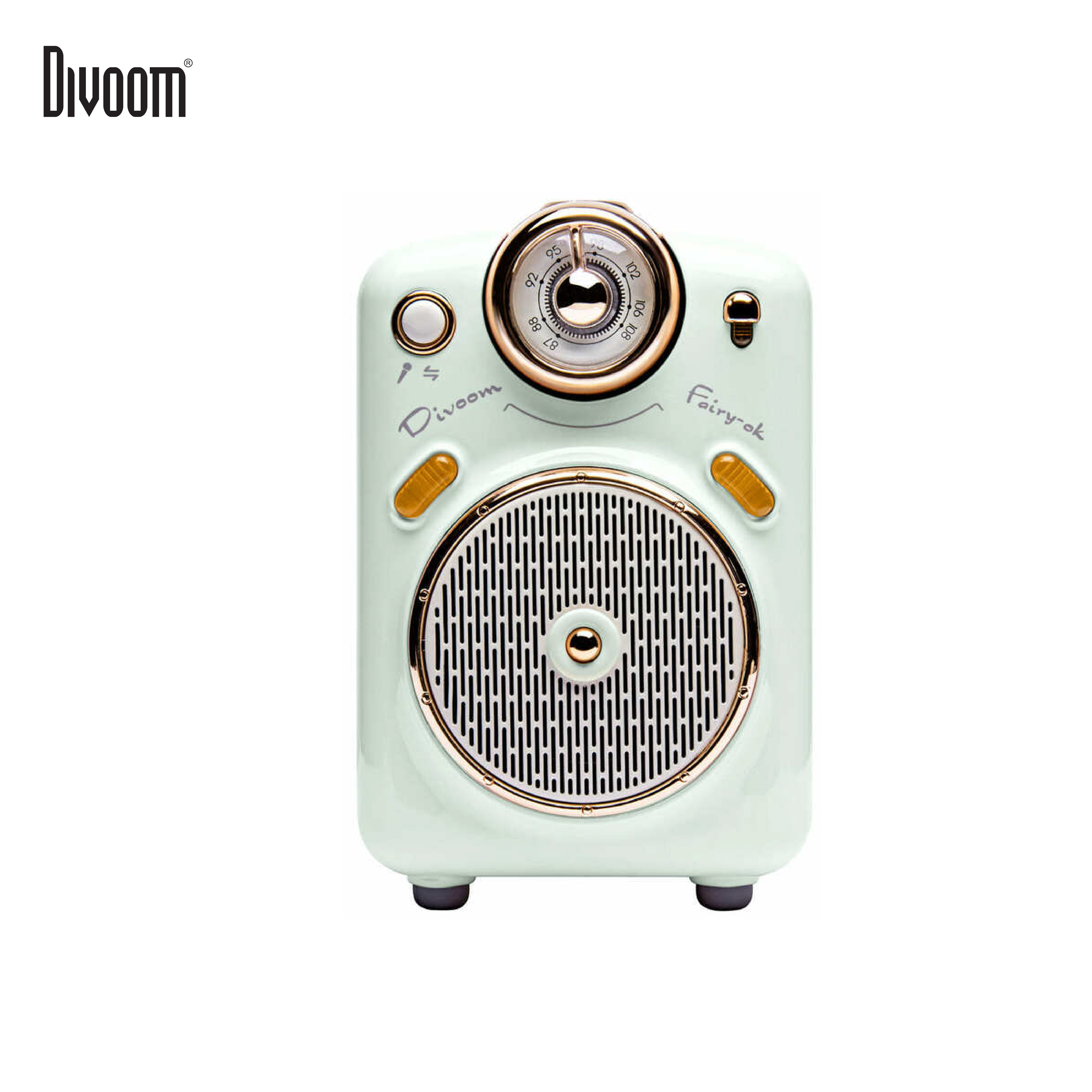 Loa Bluetooth Divoom Fairy-Ok công suất 10W kết hợp micro karaoke đa năng - Hàng chính hãng