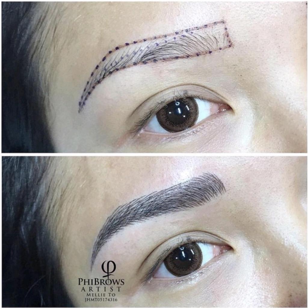 Bút Định Hình Lông Mày 2 Đầu TONDAUS Kèm Thước Nhựa Mềm