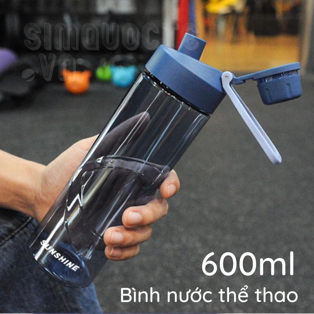 Bình nước thể thao quai xách 600ml có miệng uống tiện lợi GALT