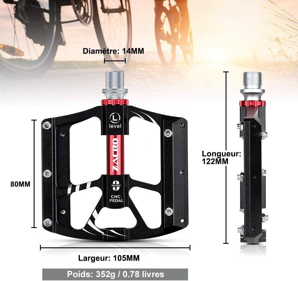 Bàn Đạp Xe Đạp Chống Trượt Bằng Nhôm Cho Xe Đạp Đường Trường, MTB