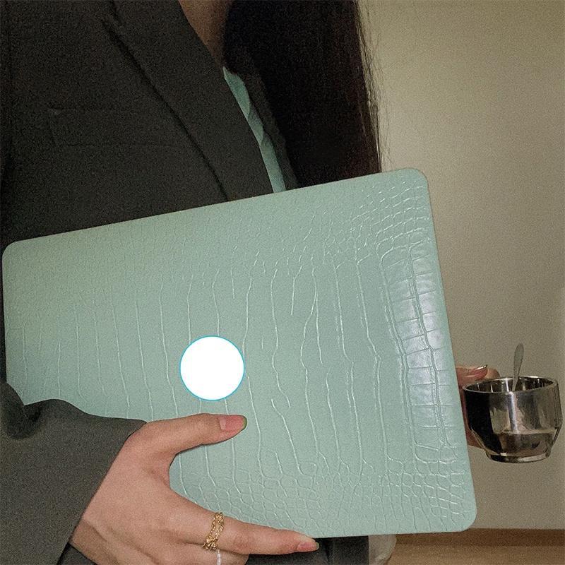 Ốp Lưng Da Cá Sấu Cho M2 Macbook Pro13 A2338 Touch Bar A2289 A2251 A1706 A1989 Air13 M1 A2179 A2337 A1932 Pro14