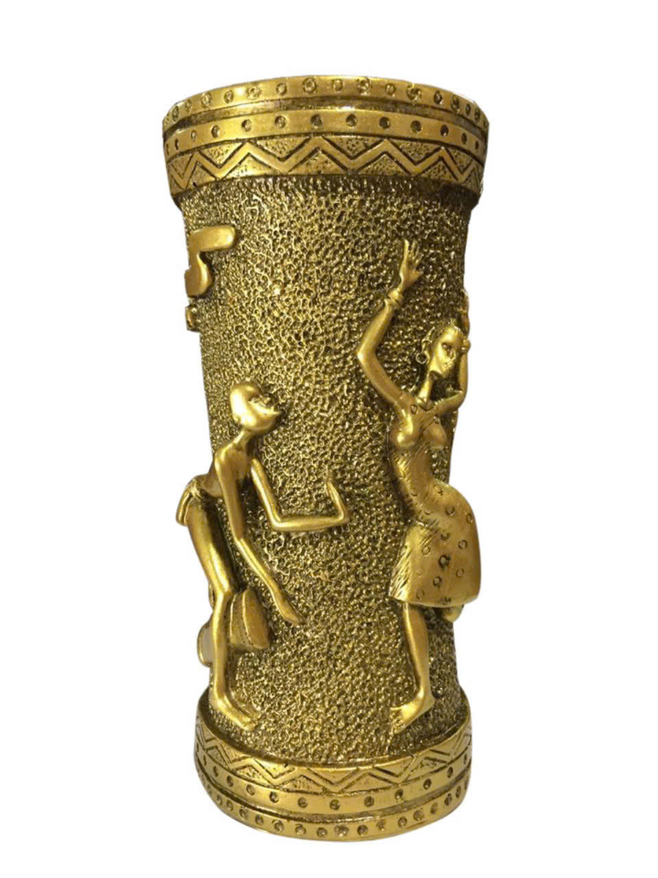 Lọ hoa họa cây dừa CTVD28 10.9 x 10.7 x 20.2cm mạ vàng