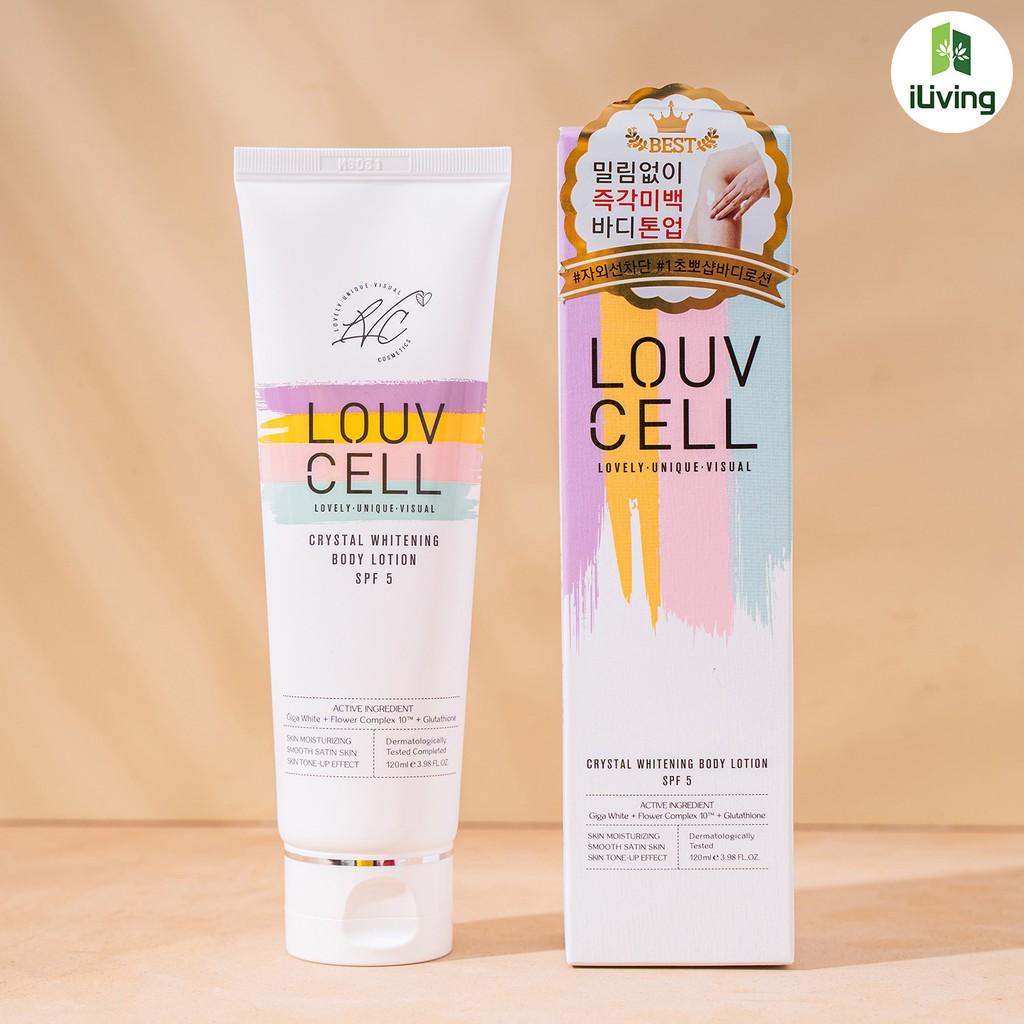 Combo Kem chống nắng và kem dưỡng trắng Body Louv Cell LOUKCNDT