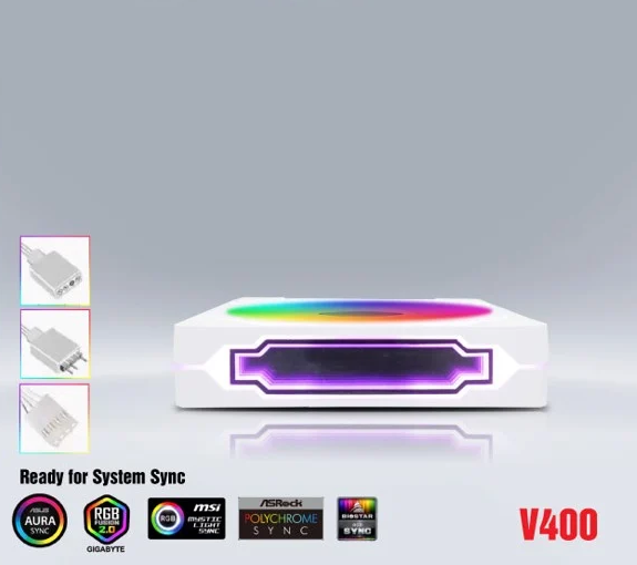Quạt tản nhiệt LED/ Cooler fan V400 ARGB tự chuyển led vô cưc