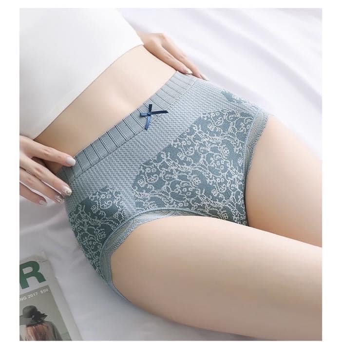 LỐ 10 QUẦN LÓT KHÁNG KHUẨN CẠP CAO PHỐI REN SEXY MẦU MỚI 285