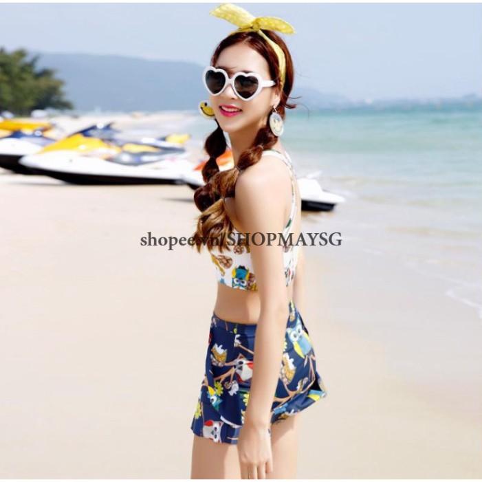 Bikini 2 Mảnh Sắc Màu Phong Cách Hàn Quốc - AT015 Shop Mây SG (bikini đồ bơi)