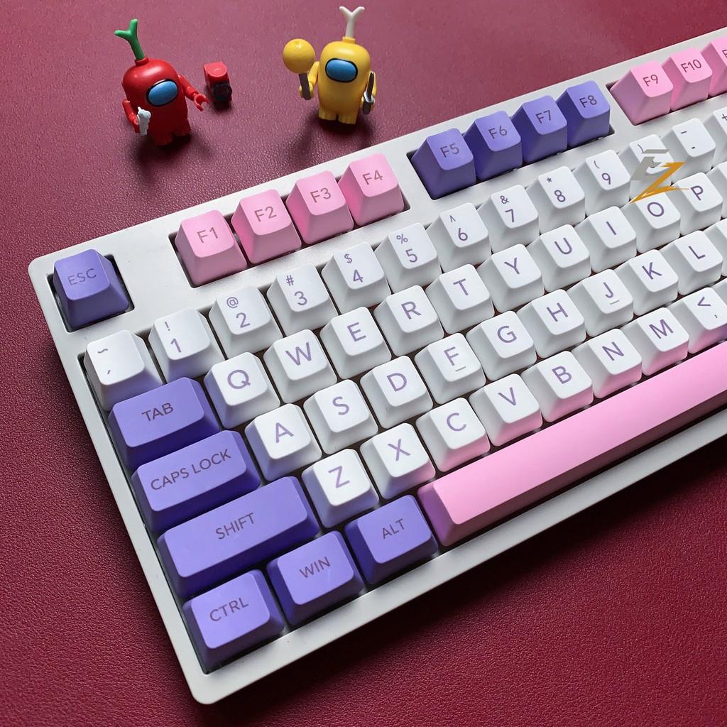 Keycap Hana OEM Profile Cho Bàn Phím Cơ Chất Liệu Thick PBT In Dyesub 108 Phím