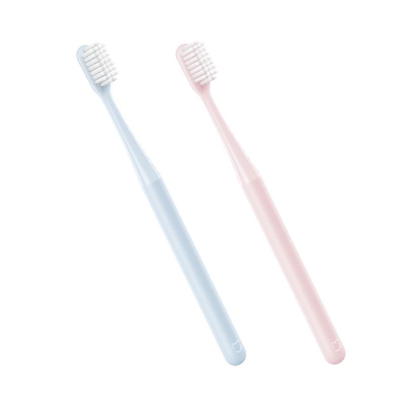 Xiaomi Mijia Bàn Chải Đánh Răng Sợi Siêu Mềm Mịn Giúp Làm Sạch Nướu Sâu - Hồng Xanh Lam