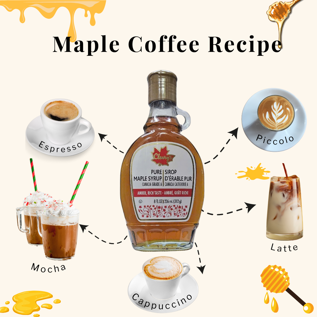 Siro Lá phong làm bánh siro dùng pha chế thức uống, làm bánh - 236ML Hiệu Cleary's CANADA