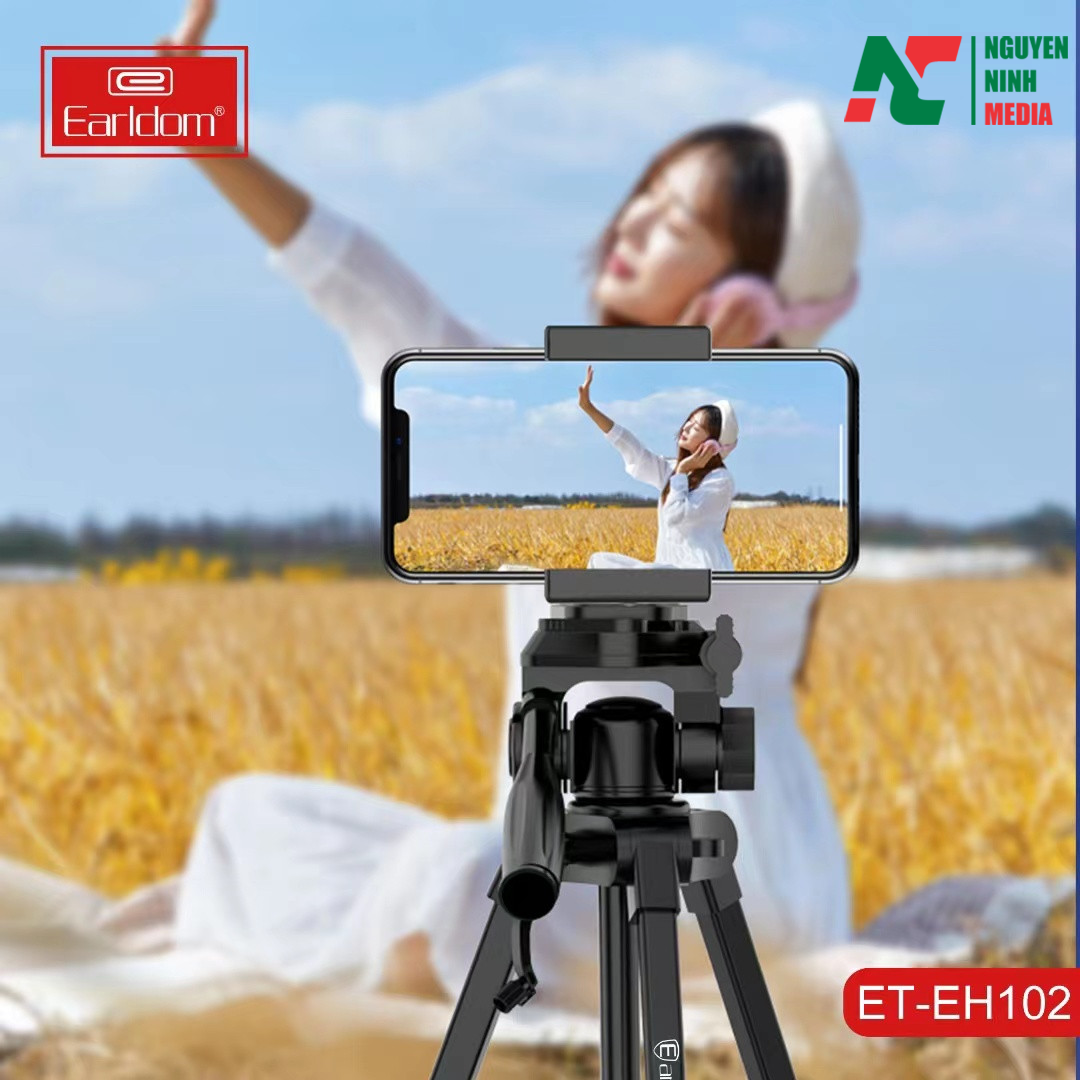 Tripod Máy Ảnh 3 Chân Cao Cấp Earldom ET- EH102 - Hàng Chính Hãng