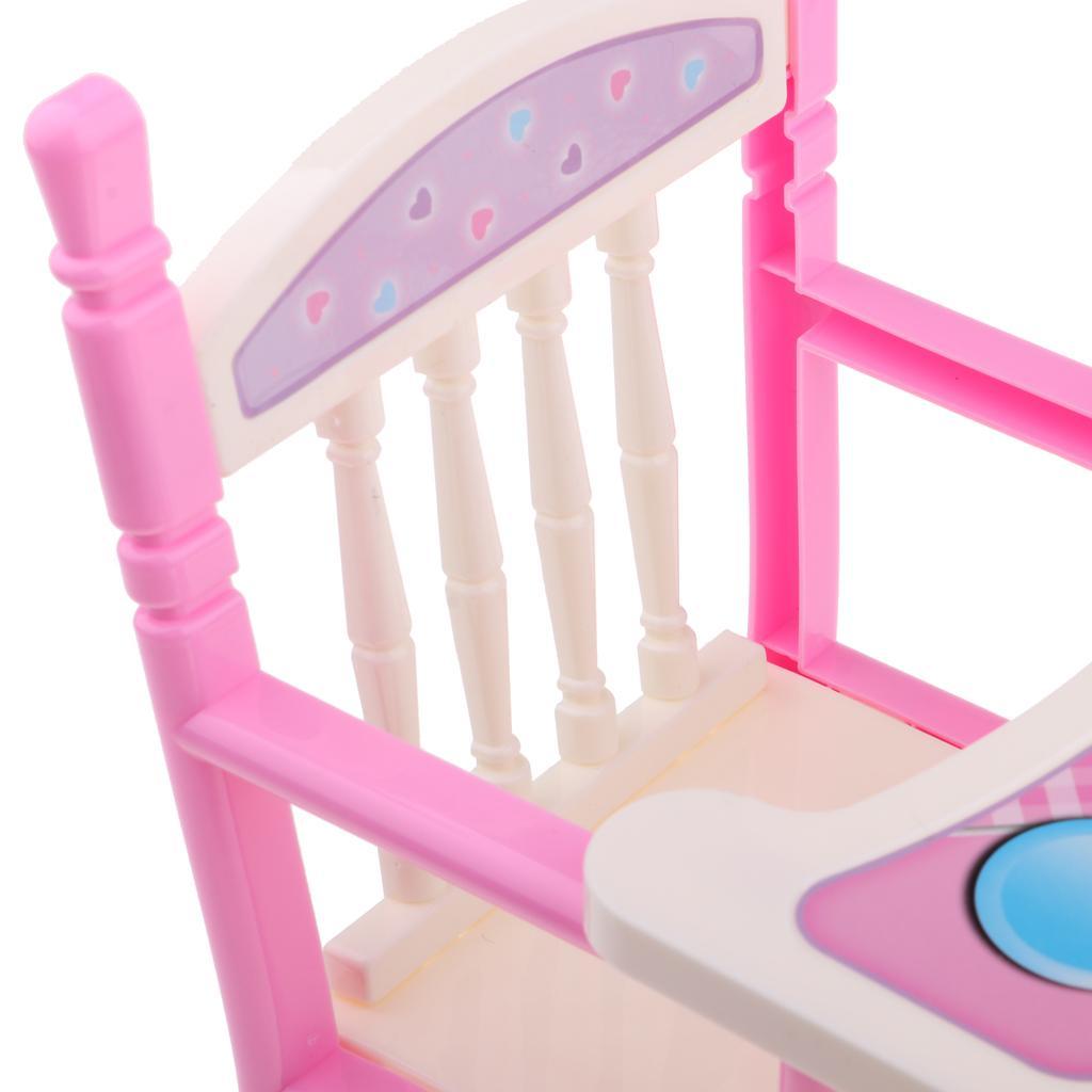 Foldable High Chair & Cradle Toy for Reborn Doll MellChan Baby Doll