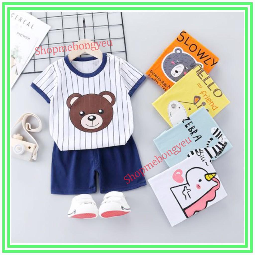 Bộ cộc tay cho bé trai gái sơ sinh Quần áo trẻ em mặc hè hàng Quảng châu cotton xịn thoáng mát - BCT03