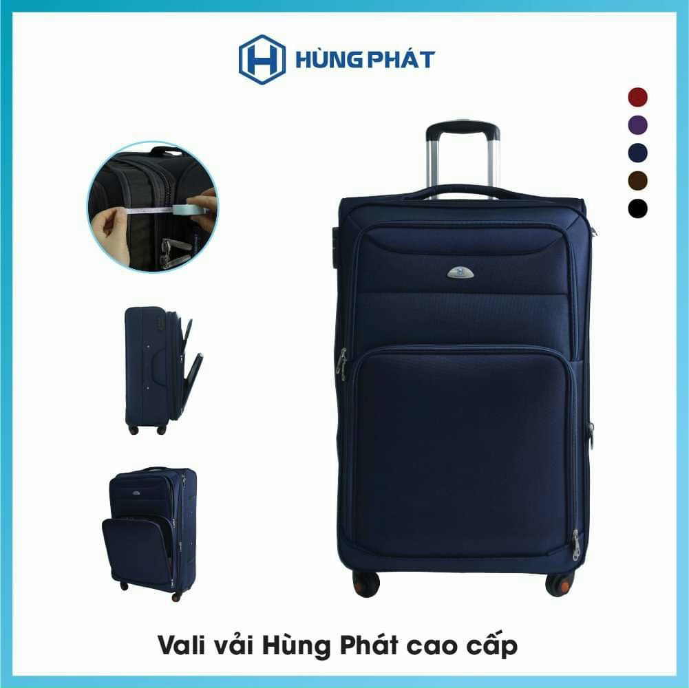 Vali kéo vải Hùng Phát VLX - 022 size 28