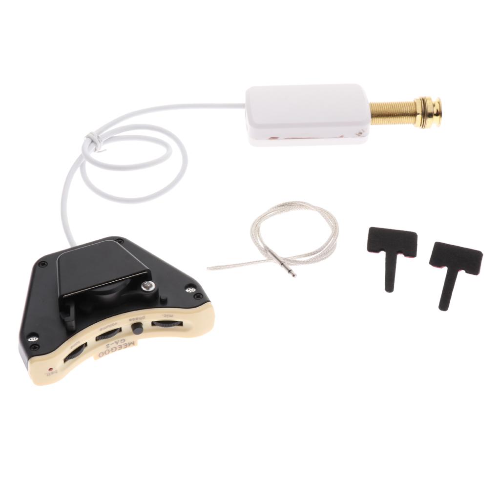 1 Set ABS Guitar Endpin Sound Hole Pickup Musical Instrument Parts