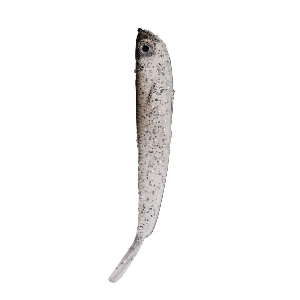 Black Soft Plastic Lure Tiddler Bait Bionic Bait Minnow Artificial Bait