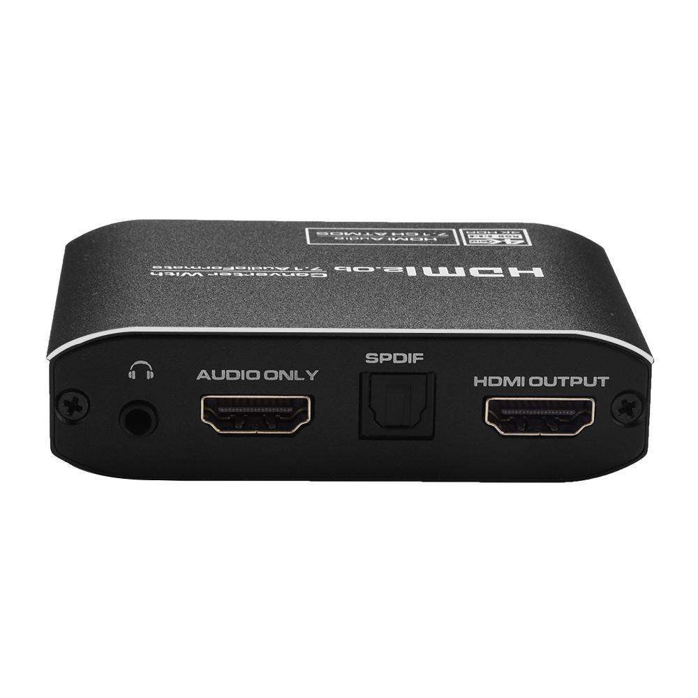 HD2.0 4K@60Hz Audio Extractor Converter 3 Audio Mode Support HD 7.1CH SPDIF 3.5mm Analog Audio Output Wide Compatibility