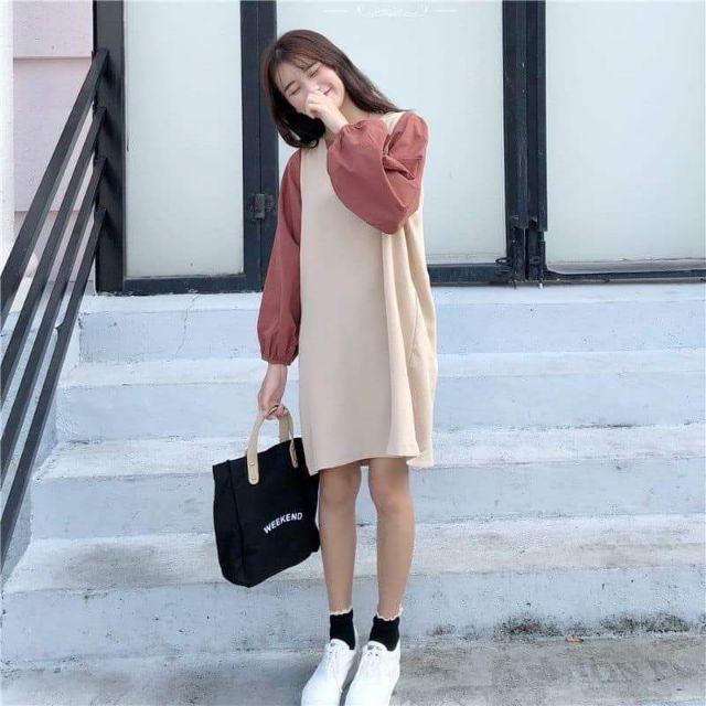 Đầm uzzlang, đầm nữ, đầm dáng suông, đầm nữ uzzlang, đầm nữ dáng suông, đầm nữ uzzlang, đầm cao cấp, đầm Quảng Châu