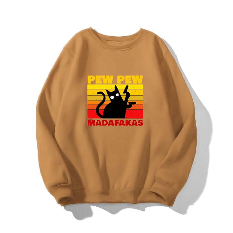 ÁO SWEATER NAM NỮ IN PEW PEW MADAFAKAS