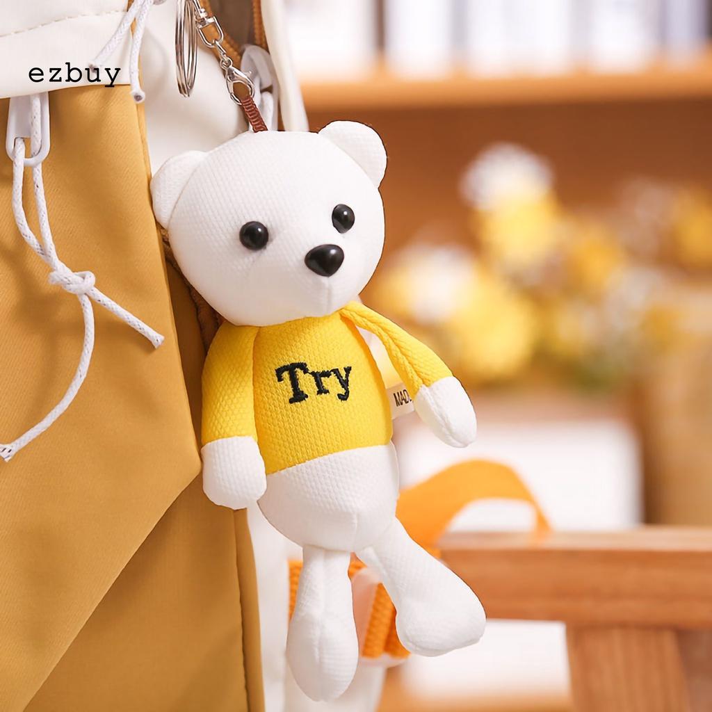 Cute Key Pendant Cartoon Bear Plush Pendant Decorative for Decoration