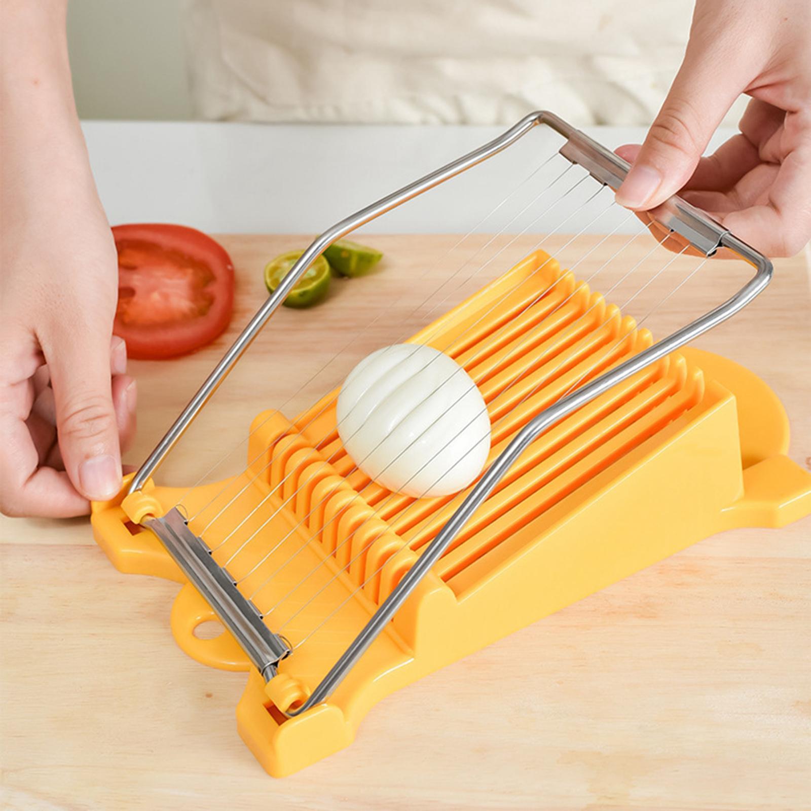 Luncheon Meat Slicer 304 Reinforced Stainless Steel Boiled Egg Fruit Soft Cheese Slicer Spam Cutter