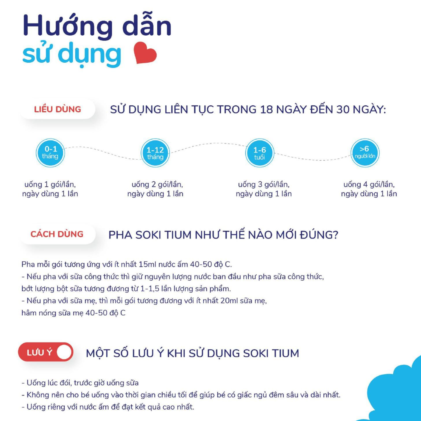 Bộ đôi ngủ ngon và bổ sung vitamin D3, DHA cho bé Soki Tium + Soki D3 DHA
