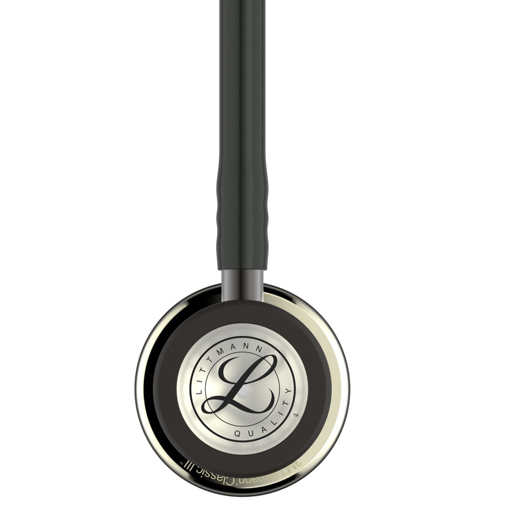 Ống nghe 3M Littmann Classic III, ống đen, mặt nâu, 27 inch, 5861