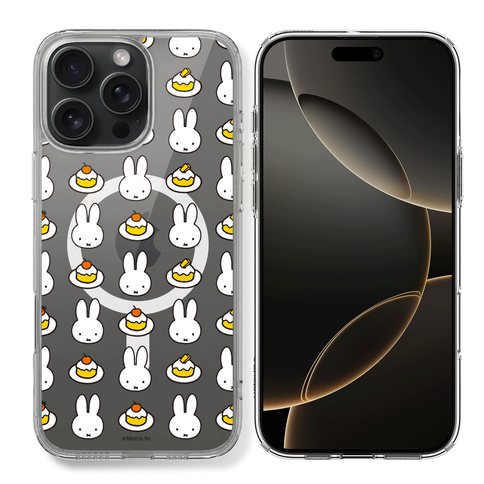 Ốp lưng cho iPhone 16 Pro Max/ 16 Pro Mipow Collab Miffy Premium Magnetic Case - Thiết kế Thỏ Miffy dễ thương hàng chính hãng