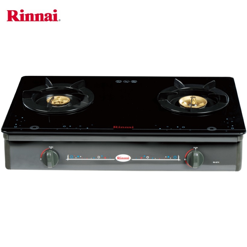 Bếp gas 7 tấc Rinnai RV-8711 , Chén đồng có đầu hâm tiết kiệm gas - Hàng chính hãng